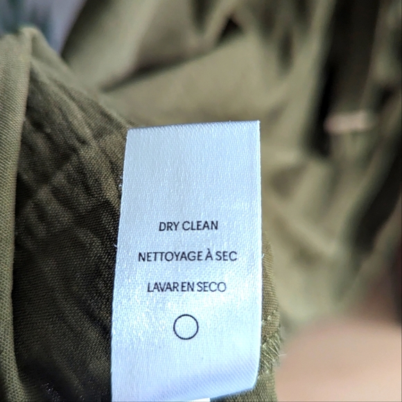 Tommy Hilfiger Size 12 Dark Olive Shirtdress - Picture 4 of 5